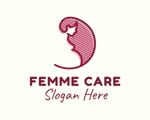 Gynecology - Maternity Pregnant Woman logo design