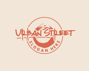 Street - Paint Street Art logo design