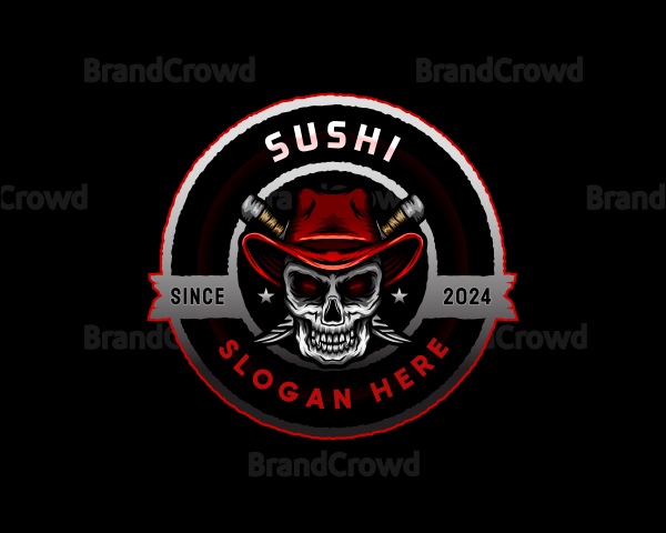 Skull Fangs Knife Logo