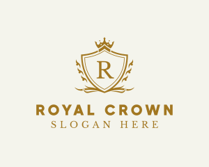 Coronation - Imperial Crown Shield logo design