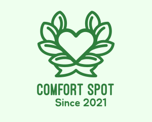 Organic Heart Plant logo design