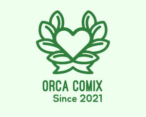 Eco Friendly - Organic Heart Plant logo design