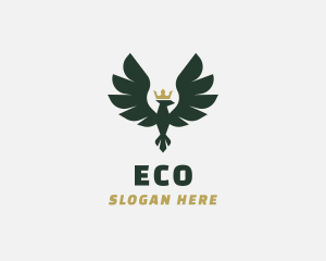 Crown Eagle Bird logo design
