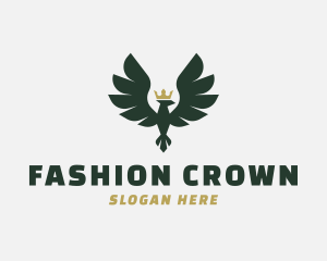 Crown Eagle Bird logo design