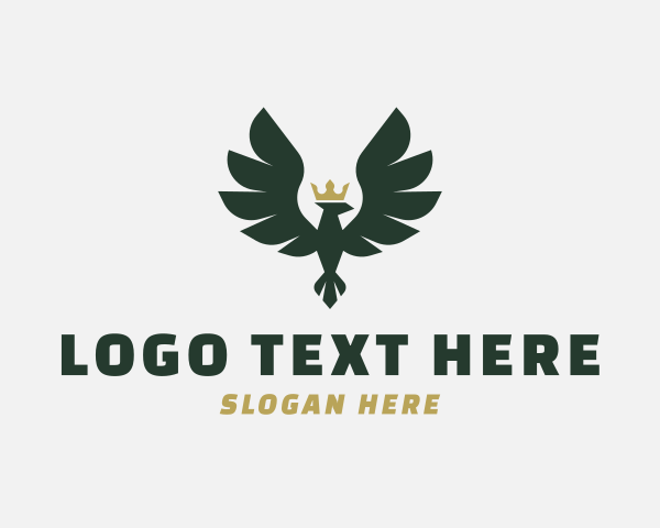 Avian - Crown Eagle Bird logo design