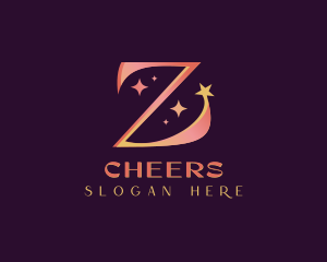 Star - Sparkle Fashion Letter Z logo design