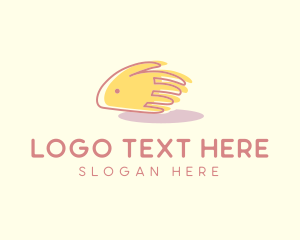 Stroke - Pet Bunny Hand logo design