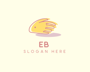 Pet Bunny Hand logo design