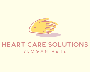 Pet Bunny Hand logo design