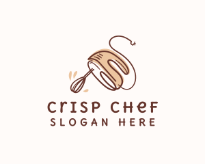 Baking Hand Mixer Culinary logo design