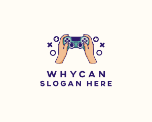 Hand Video Game Controller Logo