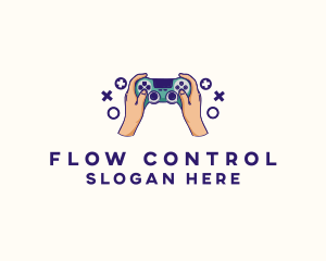 Hand Video Game Controller logo design