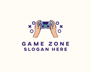 Hand Video Game Controller logo design