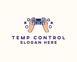 Hand Video Game Controller logo design