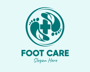 Herbal Foot Spa Treatment logo design