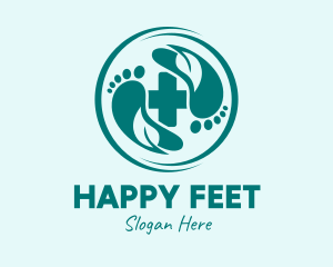 Foot - Herbal Foot Spa Treatment logo design