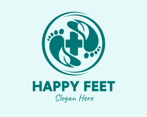 Feet - Herbal Foot Spa Treatment logo design