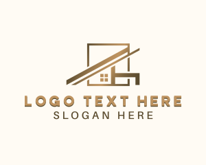 Residential - Roof Property Renovation logo design