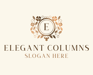 Elegant Floral Boutique logo design