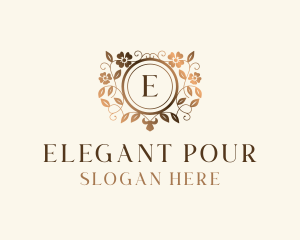 Elegant Floral Boutique logo design