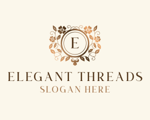 Elegant Floral Boutique logo design