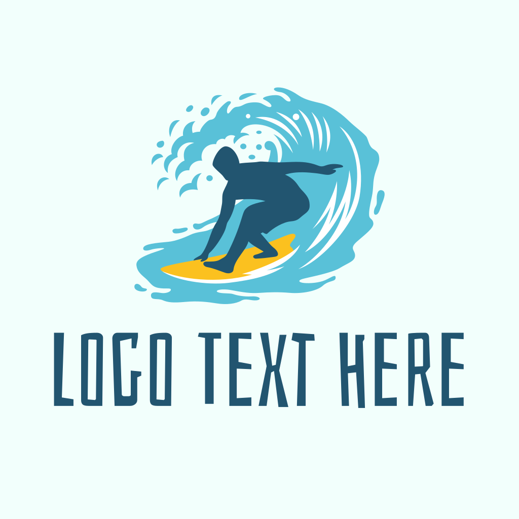 Surfing Boy Beach Wave Logo | BrandCrowd Logo Maker