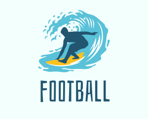 Ocean - Surfing Boy Beach Wave logo design