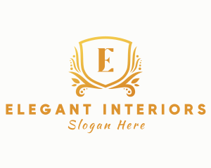 Elegant Crest Shield logo design