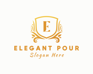 Elegant Crest Shield logo design