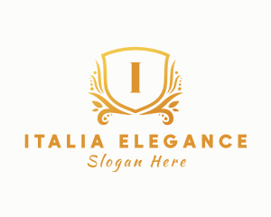 Elegant Crest Shield logo design