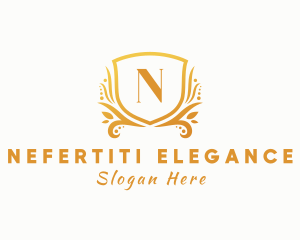 Elegant Crest Shield logo design