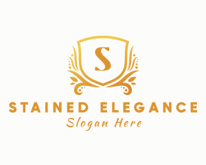 Elegant Crest Shield logo design