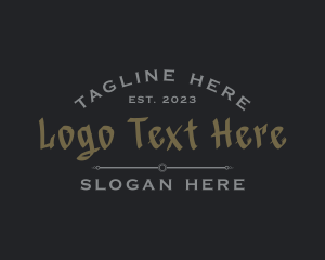 Retro - Gothic Retro Business logo design