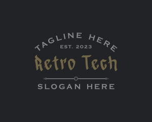 Gothic Retro Business logo design