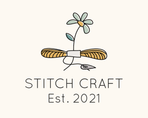 Floral Embroidery Tailoring  logo design