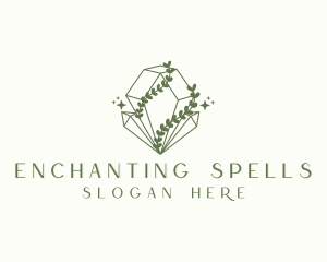 Enchanted Crystal Stone logo design