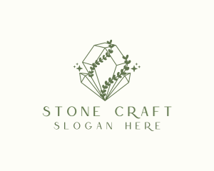 Enchanted Crystal Stone logo design