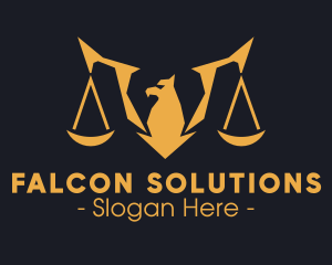 Golden Legal Griffin logo design