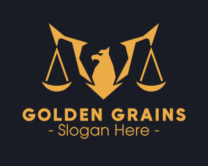 Golden Legal Griffin logo design