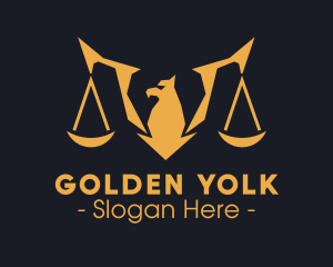 Golden Legal Griffin logo design