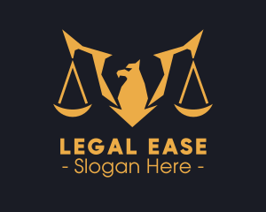 Golden Legal Griffin logo design