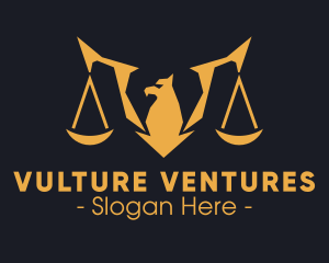 Vulture - Golden Legal Griffin logo design