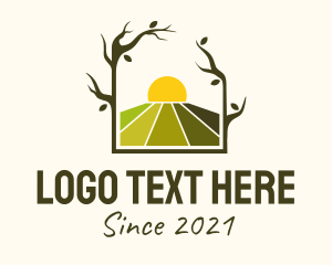 Eco Friendly - Sunset Nature Farm logo design