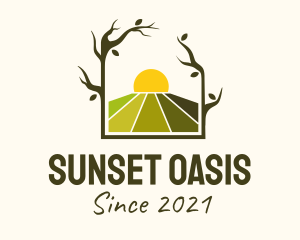 Sunset Nature Farm  logo design