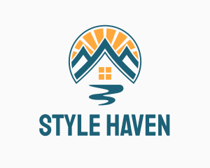 Hostel - Riverside Inn Realty logo design