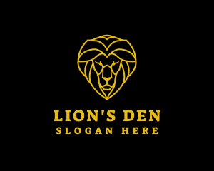 Fierce Lion Face logo design