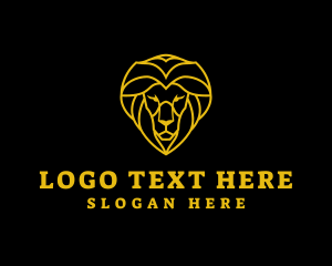 Zoo - Fierce Lion Face logo design