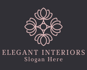 Botanical Wellness Flower  logo design