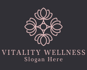 Botanical Wellness Flower  logo design