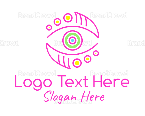 Artistic Colorful Eye Logo